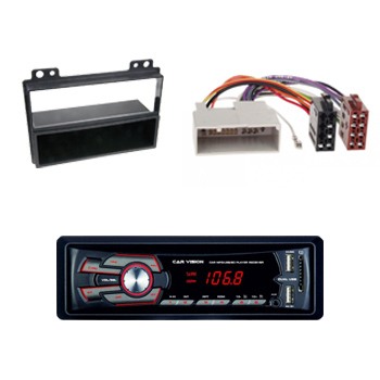Kit audio FORD - Unitate radio + Cupla adaptoare + Adaptor radio 1DIN cu buzunar  [1]