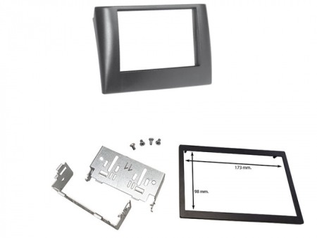 Accesorii Sisteme Audio - Kit Cadru radio 2DIN cu consola metalica + rama cadru (173×98 mm) Fiat STILO