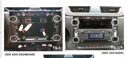 Kit fixare radio 2DIN + 2 rame Renault Express dupa 2021 [2]