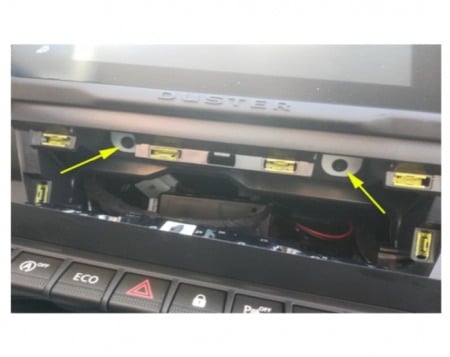 Kit fixare radio 2DIN negru cu 2 rame Dacia Duster 2022- [4]