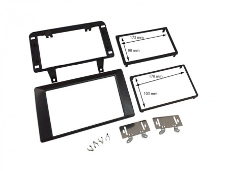 Accesorii Sisteme Audio - Kit fixare radio 2DIN negru cu 2 rame Dacia Duster 2022-