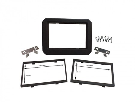 Accesorii Sisteme Audio - Kit fixare radio 2DIN negru cu 2 rame Suzuki Ignis dupa 2017