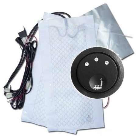 Incalzire scaune - Kit Incalzire In Scaune Auto Universal Carbon Butoane Push Slim 3 Trepte 