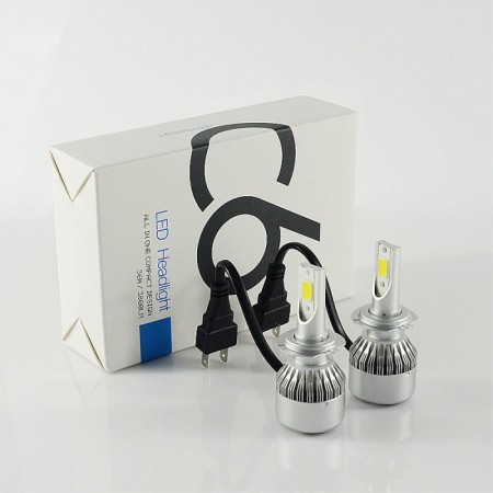Leduri - Kit led COB H7 C6 6000K / 36W