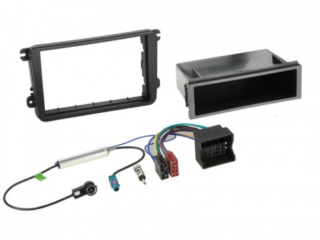 Pachete Audio - Kit radio 1DIN VW, Skoda rama + mufa alimentare si radio