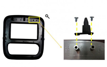 Kit rama 2 DIN Fiat / Nissan / Opel / Renault 2015 cu AC manual [1]