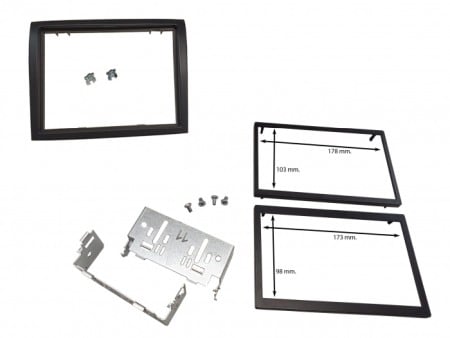 Accesorii Sisteme Audio - Kit rama 2DIN cu consola metalica + 2 rame Citroen Jumper 2006-