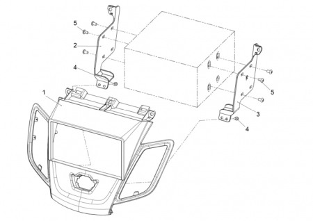 Kit rama radio 2DIn Ford Fiesta 2008-2017, 381114-20-1 [2]