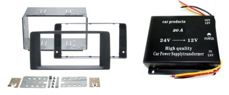 Accesorii Sisteme Audio - Kit rama radio 2DIN MAN cu invertor 24-12V