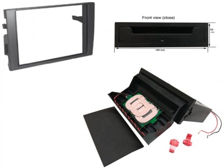 Accesorii Sisteme Audio - Kit rama radio cu incarcator fara fir Audi A4 2002-