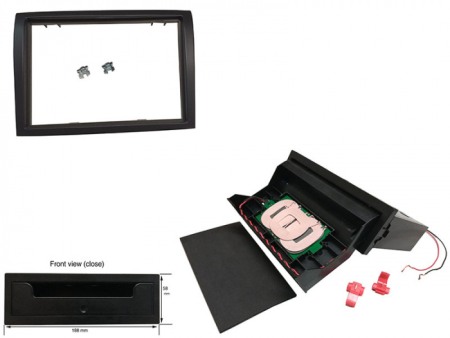 Accesorii Sisteme Audio - Kit rama radio cu incarcator fara fir Citroen Jumper, Fiat Ducato, Peugeot Boxer