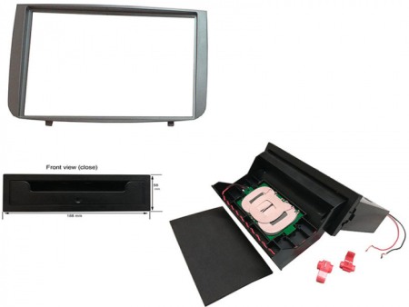 Accesorii Sisteme Audio - Kit rama radio cu incarcator wireless Alfa Romeo 147