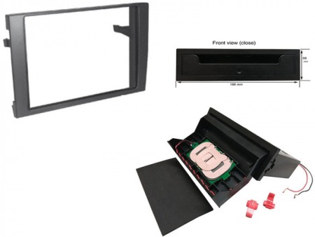 Accesorii Sisteme Audio - Kit rama radio cu incarcator wireless Audi A4, Seat Exeo