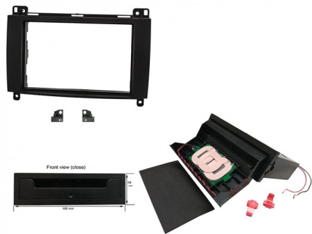 Accesorii Sisteme Audio - Kit rama radio cu incarcator wireless CRAFTER 2006>2018 / Mercedes