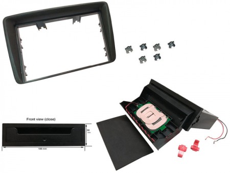Accesorii Sisteme Audio - Kit rama radio cu incarcator wireless Fiat Panda dupa 2003