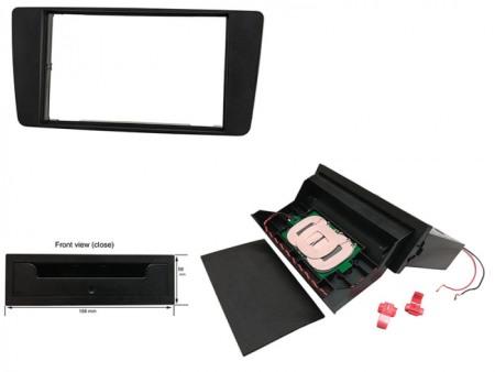 Accesorii Sisteme Audio - Kit rama radio cu incarcator wireless Skoda OCTAVIA II, OCTAVIA III, YETI