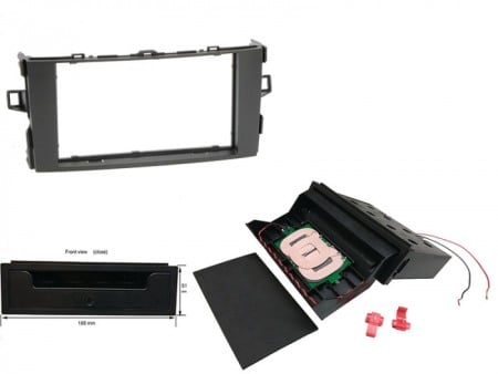 Accesorii Sisteme Audio - Kit rama radio cu incarcator wireless Toyota AURIS 2006-2012