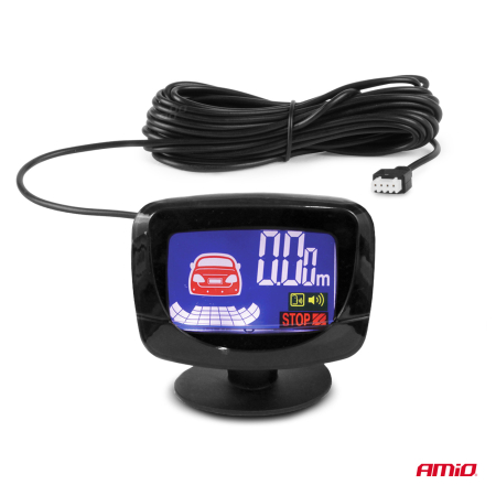 Kit senzori de parcare, senzori LED de mers înapoi GRAF, 4 senzori argintii AMIO-01561 [1]