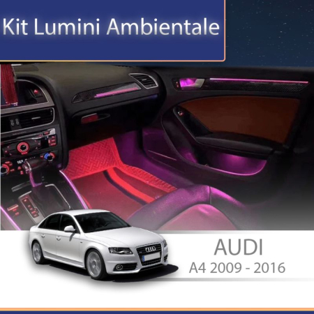 Lumini ambientale - Lumini Ambientale NIGHTVIBE Audi A4 A5 B8 2009-2016 set complet control telefon sau sistem original