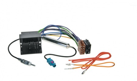 Accesorii Sisteme Audio - Mufa alimentare adaptor ISO VW, Seat, Audi cu amplificator antena