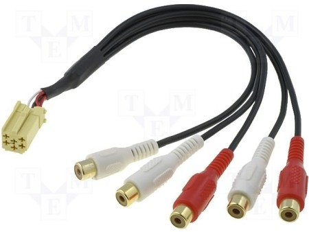 Accesorii Sisteme Audio - Mufa mini ISO galbena Adaptor preamplificare