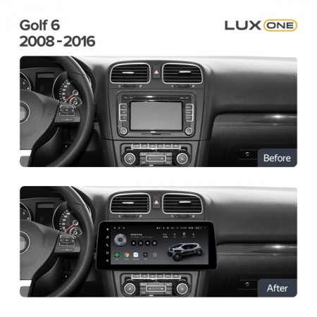 All in One - NAVIGATIE AUTO TEYES LUX ONE VOLKSWAGEN GOLF 6 2008-2016 6+128GB 12.3" IPS OCTA-CORE 2GHZ, ANDROID 4G BLUETOOTH 5.1 DSP