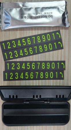 Numar parcare temporara cu suport telefon si betisor parfumat [6]