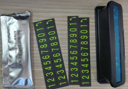 Numar parcare temporara cu suport telefon si betisor parfumat [5]