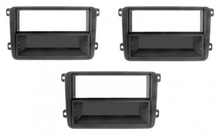 Pachete Audio - Pachet 3 rame 1DIN cu buzunar detasabil Skoda, VW, Seat