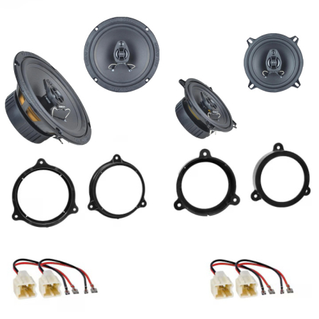 Pachete Audio - Pachet complet fata si spate Dacia Logan 2 (2013-2020) cu boxe Ground Zero Ferrum GZFF