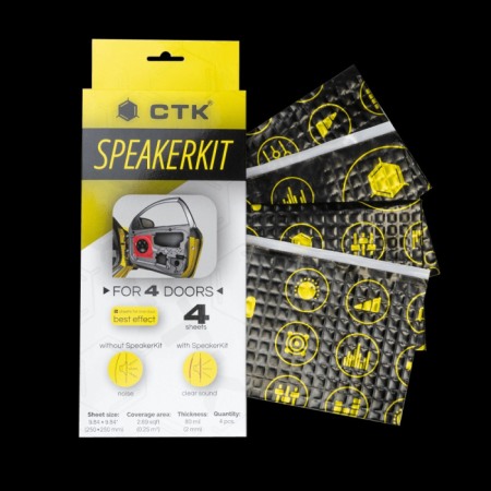 Insonorizant Auto - Pachet CTK SPEAKERKIT 4 folii 25x25 vibroabsorbant