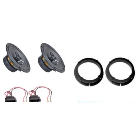 Car Audio/Difuzoare - Pachet difuzoare auto Ground Zero GZFF 6.5, 80W, 4 Ohmi pentru VW Golf IV