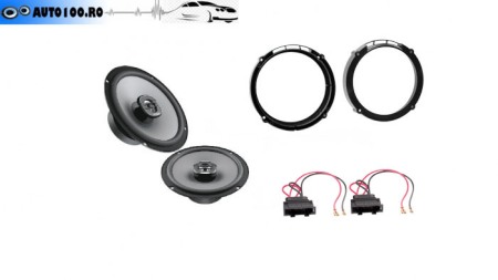 Pachete Audio - Pachet difuzoare auto Hertz dedicate Seat Ibiza 6L 2002-2008 boxe, inele, adaptoare