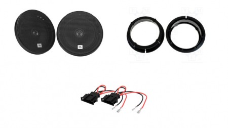 Pachete Audio - Pachet difuzoare auto VW Golf IV JBL Stage1 621, inele, adaptoare
