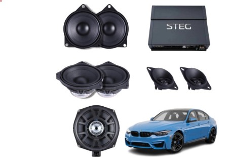 Pachete Audio - Pachet sistem audio Plug&Play Steg dedicat BMW Basic BM4C BM4C + Amplificator Steg SDSP 6 + Conectica dedicata