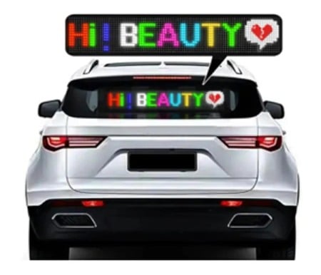 Accesorii auto - Panou flexibil afisaj Matrix led ,595x120mm, devil eyes, ochi camion,nume