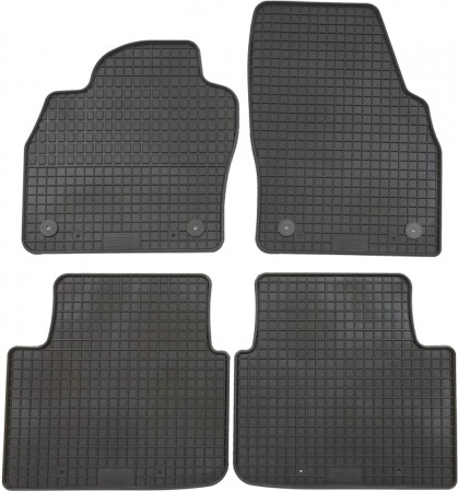 Covorase cauciuc auto dedicate - Petex 21210 Covorașe de cauciuc potrivite pentru Scala / Kamiq, Negru, Set de 4 bucati