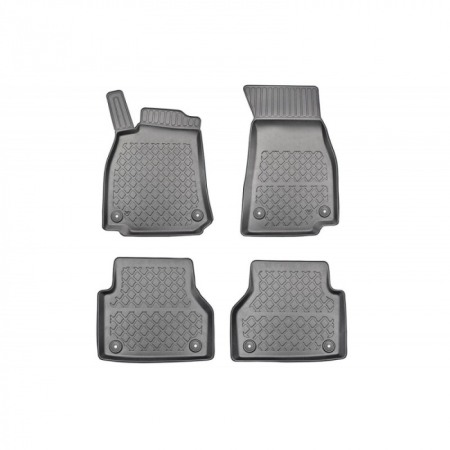 Covorase cauciuc auto dedicate - Presuri Audi A6 / A7 C8 Sedan / Avant stil tavita cu margini inalte, 2018-prezent, Aristar