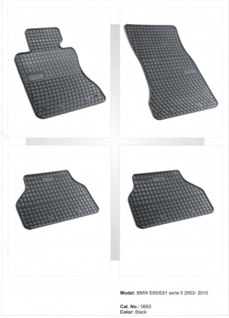 Covorase cauciuc auto dedicate - Presuri auto pentru BMW Seria 5 E60/ 61 
