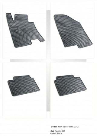 Covorase cauciuc auto dedicate - Presuri auto pentru Kia Ceed 2012 - 