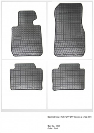 Covorase cauciuc auto dedicate - Presuri cauciuc auto dedicate BMW seria 3 F30 / F31 / F35 dupa 2011 Frogum
