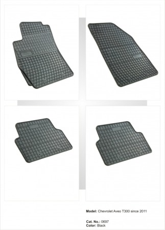 Covorase cauciuc auto dedicate - Presuri cauciuc auto dedicate Chevrolet Aveo T300 dupa 2011 Frogum