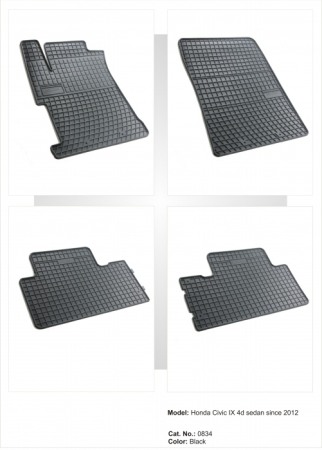 Covorase cauciuc auto dedicate - Presuri cauciuc auto dedicate Honda Civic IX sedan dupa 2012 Frogum