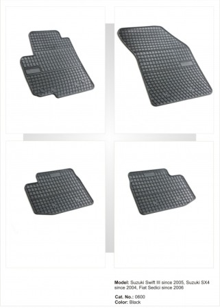 Covorase cauciuc auto dedicate - Presuri cauciuc auto dedicate Suzuki Swift / SX4, Fiat Sedici Frogum