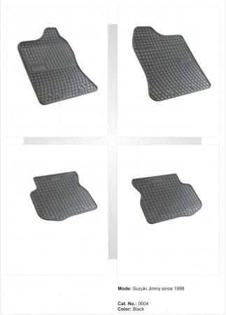 Covorase cauciuc auto dedicate - Presuri cauciuc negre Suzuki Jimny dupa 1998 Frogum