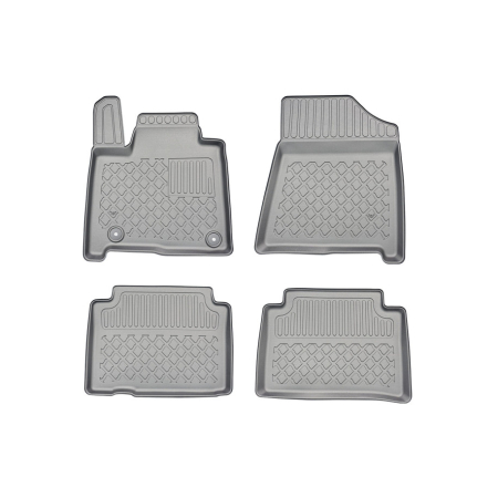 Covorase cauciuc auto dedicate - Preșuri Hyundai Santa Fe 5 (typ MX5) stil tăviță cu margini inalte, 2024-prezent, Hybrid si Plug-in Hybrid, Aristar