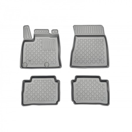 Covorase cauciuc auto dedicate - Presuri Nissan Qashqai 3 ePower Hybrid stil tavita cu margini inalte, 2022-prezent, Aristar