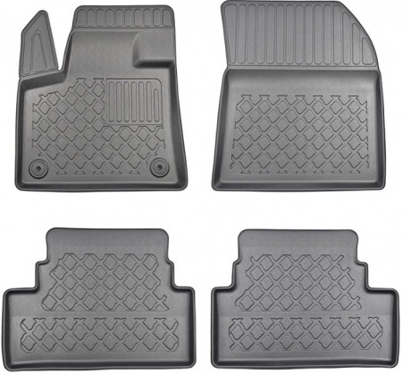 Covorase cauciuc auto dedicate - Presuri Opel Grandland X stil tavita cu margini inalte, 10.2017-prezent, Aristar