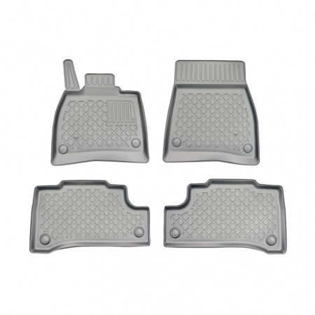 Covorase cauciuc auto dedicate - Presuri stil tavita plasticate Mercedes EQE electric SUV (X 294) 2023-prezent, Aristar