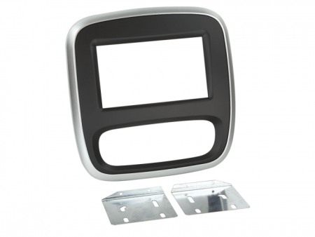Accesorii Sisteme Audio - Rama adaptoare Fiat, Nissan, Opel, Renault, 2 DIN, negru cu argintiu, ACV, 381250-16-2